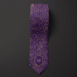 Lila och Guld Neurons Slips