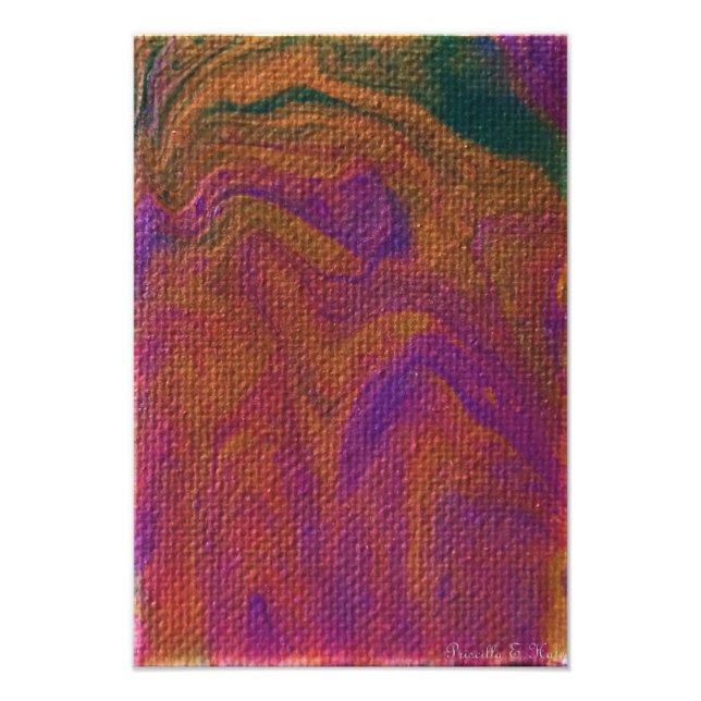 Lila och Guld O My Fototryck (Framsidan)