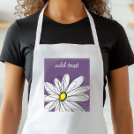 Lila och Gult Anpassningsbar för vimatisk Daisy Förkläde<br><div class="desc">En namn,  ett monogram eller en annan anpassningsbar biet. Om du vill flytta runt bilden klickar du på knappen Anpassa för att göra ändringar.</div>