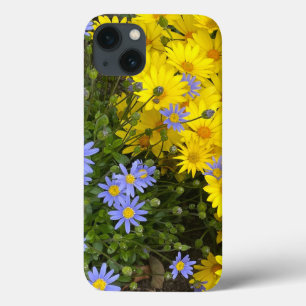 Lila och Gult Daisys Fodral-Mate-telefonväska