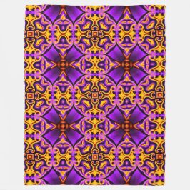 Lila och Gult Fleece Blanket