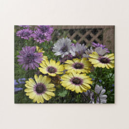 Lila och Gult FLOafrikanska Daisy Pussel