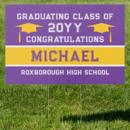 Lila och Gult Guld-skolan i Färg Studenten