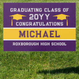 Lila och Gult Guld-skolan i Färg Studenten