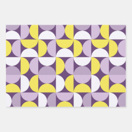 Lila och Gult i Mönster i den moderna Abstrakten i