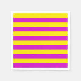 Lila och Gult Rand Design Pappersservett