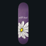 Lila och Gult Skripttext för visemisk Daisy Skateboard Bräda 21,5 Cm<br><div class="desc">En namn,  ett monogram eller en annan anpassningsbar biet. Om du vill flytta runt bilden klickar du på knappen Anpassa för att göra ändringar.</div>