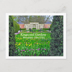 LILA OCH GULT TULIP GARDEN, KINGWOOD GARDENS VYKORT