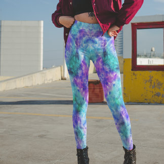 Lila och kristalllegeringar av tallatpigment - Söt Leggings