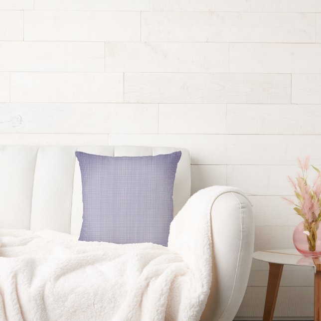 Lila och Lavendel Lila Rutig Vävd Kuddthrow Kudde (Soffa)