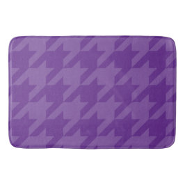Lila och Lavender Houndstooth Badrumsmatta