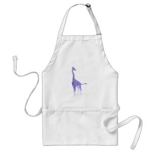 Lila och Lavender Spots Giraffe Aprons Förkläde