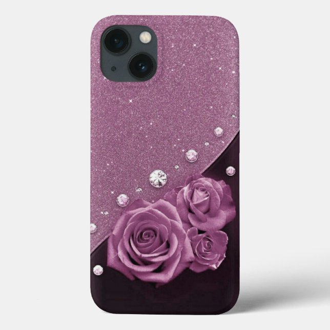 Lila och Lilafärgad Case-Mate iPhone-fodral (Baksida)