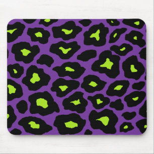 Lila och Lime Leopard Musmatta