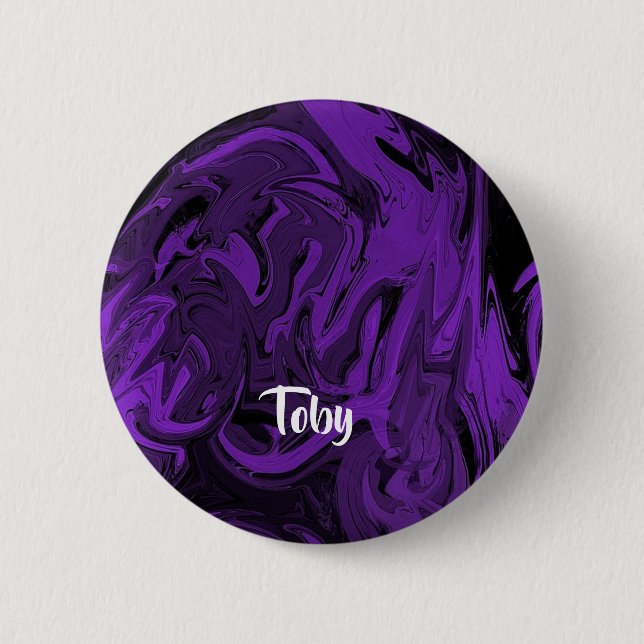 Lila och marmor, polerade knapp (Framsida)