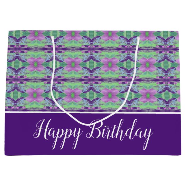 Lila och Mauve Blommigt (Framsidan)