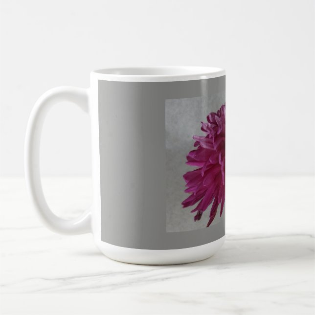 Lila och mauve-kaffe mugg (Vänster)