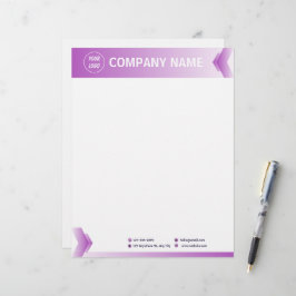 Lila och modern Professionell Brevhuvud