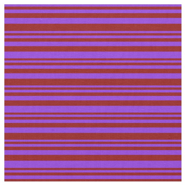 Lila och Mörk Röd Färgad stripe/uttorkad Mönster Tyg (Närbild)