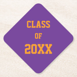 Lila och Orange i Färg Studenten Underlägg Papper