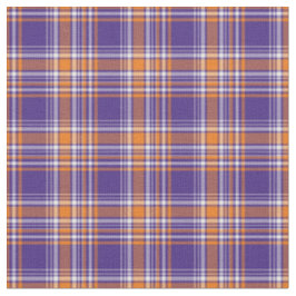 Lila och Orange Sportig Plaid Tyg