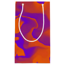 Lila och Orange Vågar Mönster