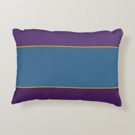 Lila och peacock Blue Fält accentfyllning Prydnadskudde