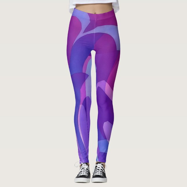 Lila- och plommonlegeringar leggings (Framsida)