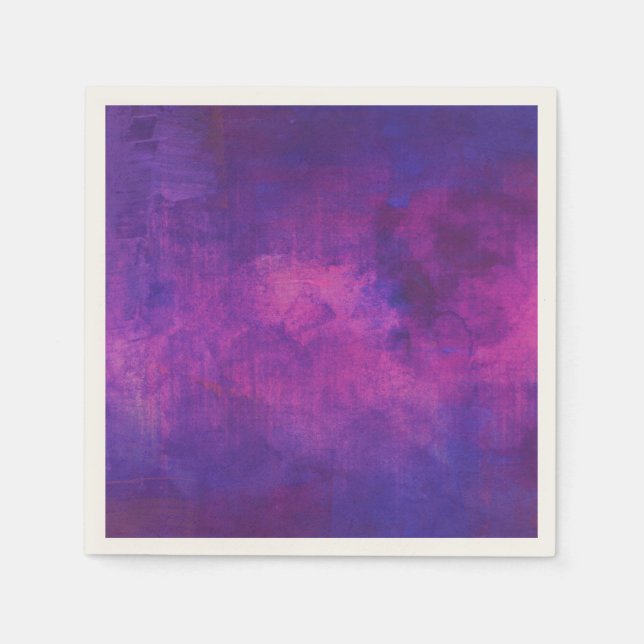 Lila och Rosa Abstrakt för vattenfärgen Bakgrund Pappersservett (Framsidan)