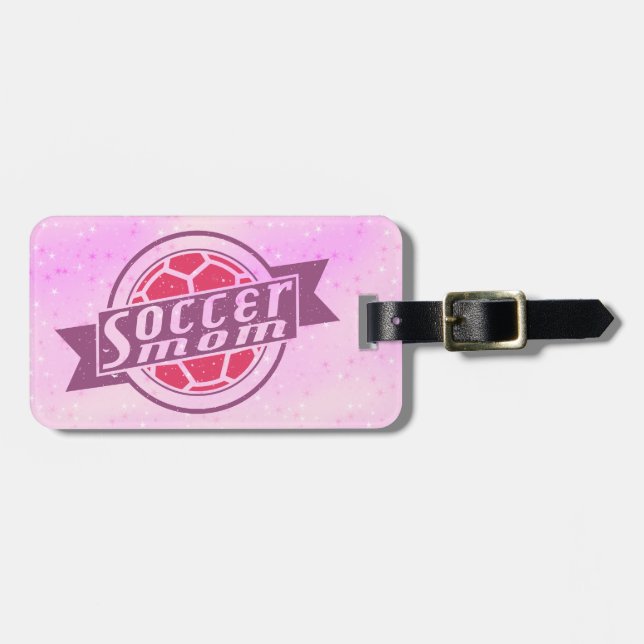 Lila och Rosa av fotboll i Mamma Bagagebricka (Horisontell Framsida)