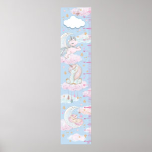 Lila och Rosa baby encorn-odlingsdiagram Poster