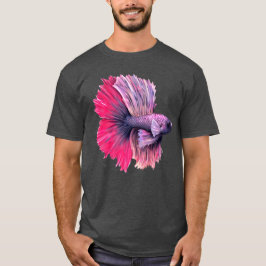 Lila och Rosa Betta Fish T Shirt