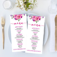 Lila och Rosa Blommigt Blommor Födelsedagsfest Liv
