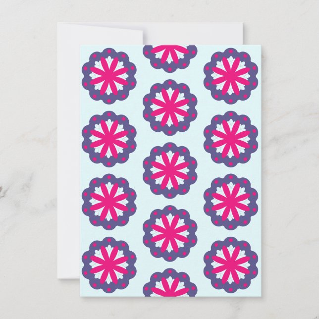 Lila och rosa blommigt illustration (Framsida)