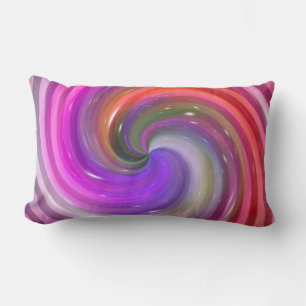 Lila och Rosa Galaxy Swirl Lumbarkudde