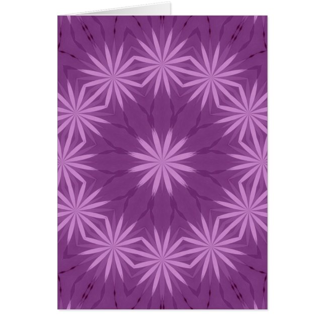 Lila och Rosa Garden Hälsningskort (Framsidan)