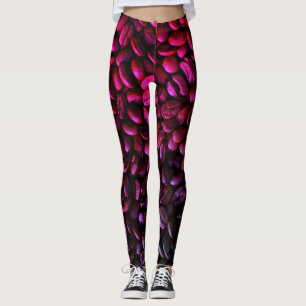 Lila och Rosa Kaffebojnen Leggings
