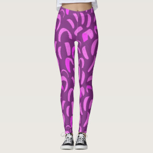 Lila och Rosa Kite Boarding Thmet Kitesurf Leggings