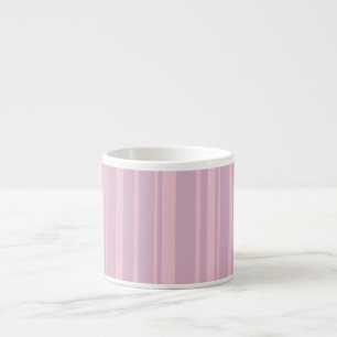 Lila och rosa linjemönster espressomugg