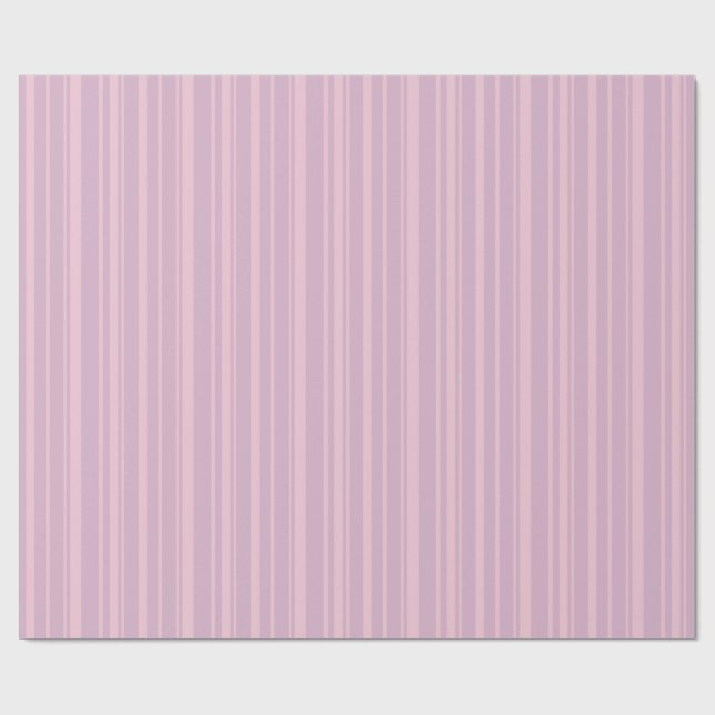 Lila och rosa linjemönster presentpapper (Platt)