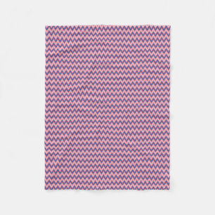 Lila och rosa nyanser Chevron Fleecefilt