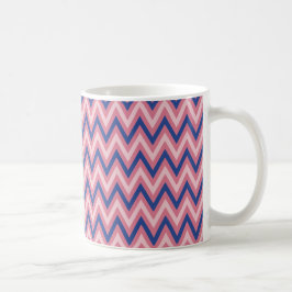 Lila och rosa nyanser Chevron Kaffemugg