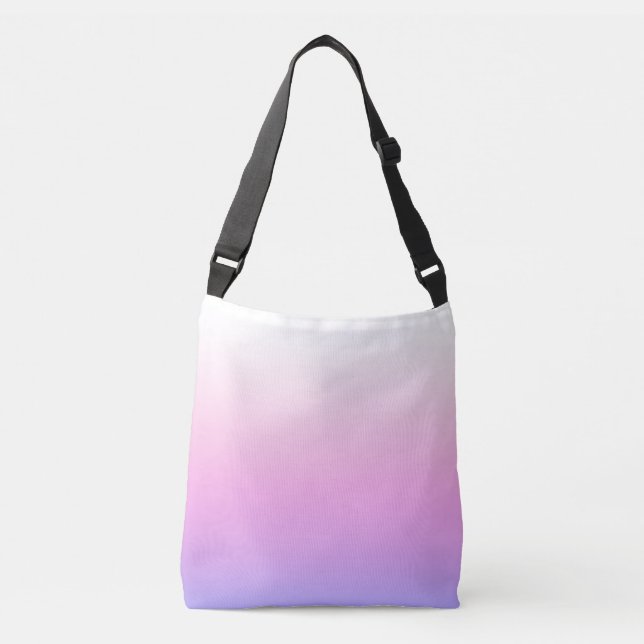 Lila och rosa ombré-design axelväska (Framsida)