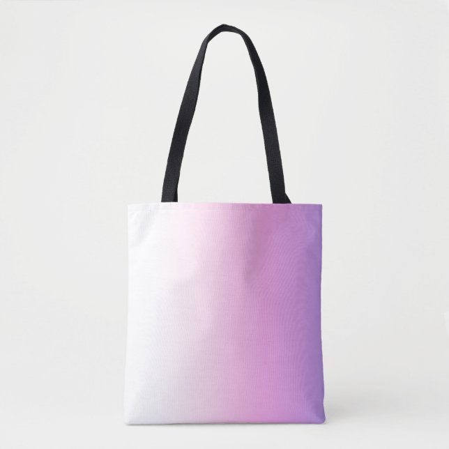 Lila och rosa ombré design filt tygkasse (Framsida)