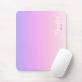 Lila och rosa ombre-design iPad air-fodral Musmatta