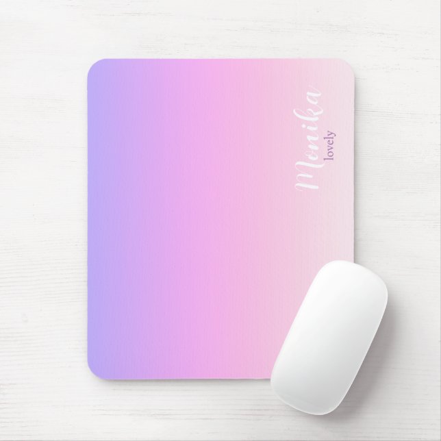 Lila och rosa ombre-design iPad air-fodral Musmatta (Med mus)
