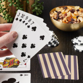 Lila och rosa rand mönster casinokort