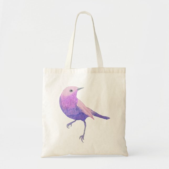 Lila och Rosa Sparrow Tygkasse (Framsidan)