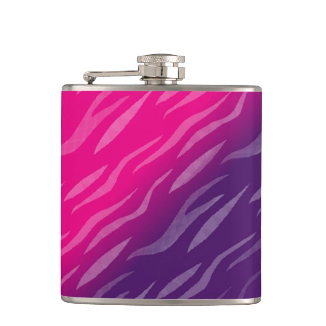 Lila- och Rosa-Zebrakolv Fickplunta (Framsidan)