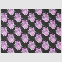 Lila och Silver Blommigt 19